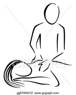 Vector Stock - Woman massage. Clipart Illustration ...