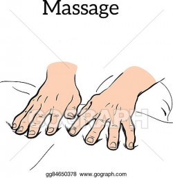 EPS Illustration - Therapeutic manual massage. medical ...