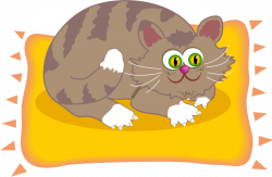 28+ Collection of Cat On A Mat Clipart | High quality, free cliparts ...