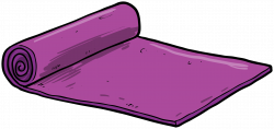 Yoga mat Purple - Cartoon purple fitness yoga mat 1986*945 ...