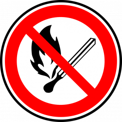 Public Domain Clip Art Image | Fire forbidden sign | ID ...