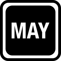 May Calendar Page Rounded Square Symbol For Interface Svg Png Icon ...