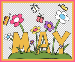 Cute May Clipart Image | 2018 Calendars | Months in a year ...