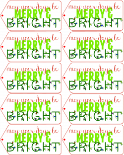 May your days be merry & bright