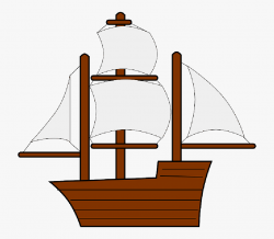 Mayflower Clipart Sail Boat - Old Ship Clipart , Transparent ...