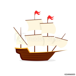 Mayflower ship icon. Clipart image isolated on white ...