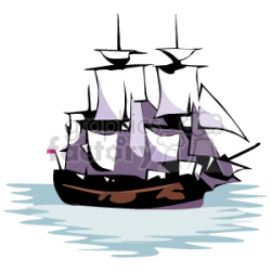 The Mayflower ship clipart. Royalty-free GIF, JPG, PNG, EPS ...