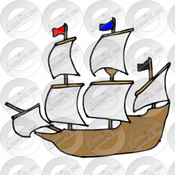 Ship Picture for Classroom / Therapy Use - Great Ship Clipart