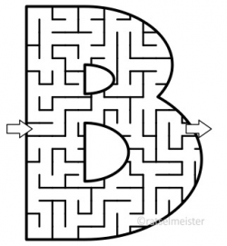 Alphabet Maze Clipart, Letters A, B, C, D, E, F, Non-Commercial | TpT