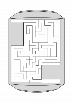 Clipart - Shuttle Maze iss activity sheet p2