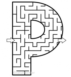 Alphabet Maze Clipart, Letters N, O, P, Q, R, S, Non-Commercial