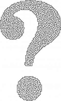 Clipart - Question Mark Maze