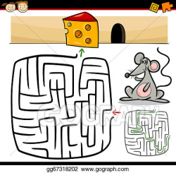 Vector Art - Cartoon maze or labyrinth game. EPS clipart ...