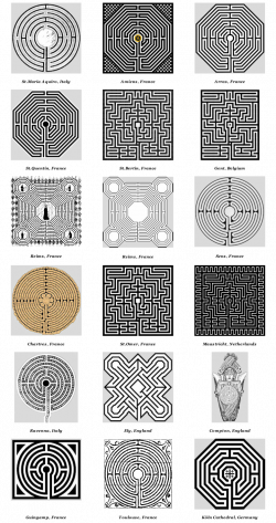 Church & Cathedral Labyrinths - Graphics | Maze tattoos | Pinterest ...