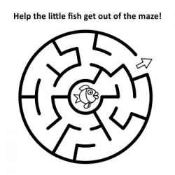 Maze Clipart Set, Easy Level, CU and Non-CU