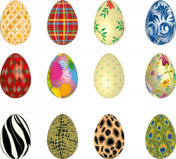 Easter Eggs Stickers | Free Printable Papercraft Templates