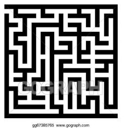 Vector Clipart - Maze labyrinth. Vector Illustration ...