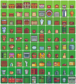 2 x 100 Pixel Art Pieces: “Containers + Furniture” Pixel Artist ...