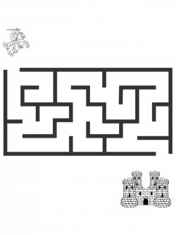 28+ Collection of Simple Maze Drawing | High quality, free cliparts ...