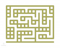 Simple maze design clipart