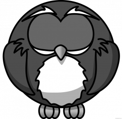Cartoon Owl Animal Free Black White Clipart Images Clipartblack Com ...