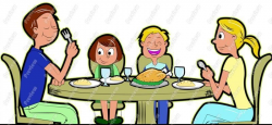 Free Clipart Family Eating | writing | Cartoon, Clip art ...