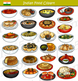 Indian Food Clipart Bundle Graphics | Clipart 4 School ...