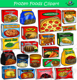 Frozen Foods Clipart Set Download | Clipart 4 School in 2019 ...