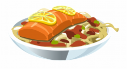Food Salmon Lemon Fish Seafood Meal Dinner Fish - Clip Art ...