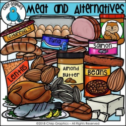 Meat and Alternatives Food Group Clip Art - Chirp Graphics