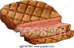 Vector Clipart - Ribeye steak. Vector Illustration ...