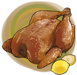 28+ Collection of Rotisserie Chicken Drawing | High quality, free ...