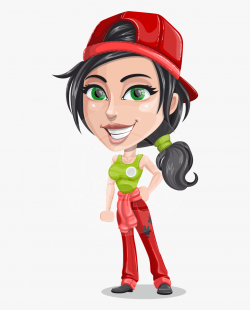 Mechanic Character Tessa - Technician Cartoon Png, Cliparts ...