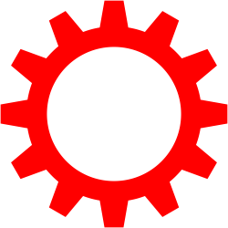 OnlineLabels Clip Art - Cogwheel Symbol By Rones