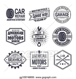 Vector Clipart - Logo for car repair service station. Vector ...