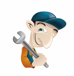 Cartoon Mechanic Clip art - Take the master of the wrench 2222*2300 ...