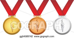 Stock Illustration - Olympic medals. Clipart Drawing ...