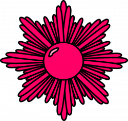 Clipart - Pink starburst