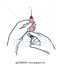 Vector Art - Icon hands of a nurse medical. Clipart Drawing ...