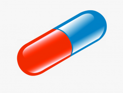 Clip Art Pills Clipart Colorful - Red Pill No Background ...