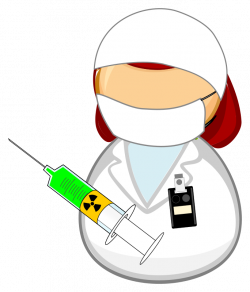 Clipart - Nuclear medicine worker