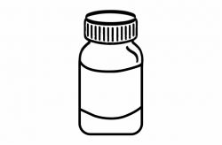 Pencil And In Color Pills Medicine Bottle Png - Clip Art ...