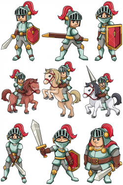 Medieval Knights Collection | Clip Arts in 2019 | Cartoon ...