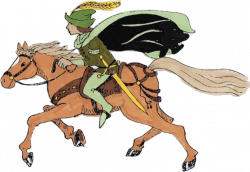Clipart - Medieval Horse Rider
