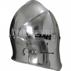 Visored Barbuta Helmet - MCI-2428 from Medieval Armour