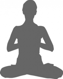 Meditation Women Grey Clip Art at Clker.com - vector clip art online ...