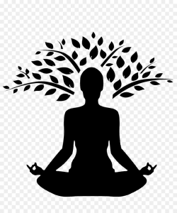 Tree Branch Silhouette clipart - Yoga, Meditation, Tree ...