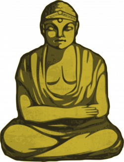 Public Domain Clip Art Image | Golden Buddha | ID: 13929621015179 ...