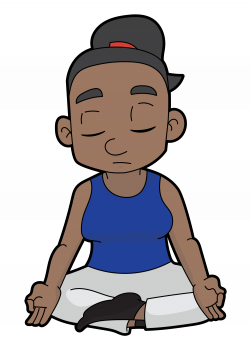 File:A Meditating Black Woman Cartoon.svg - Wikimedia Commons