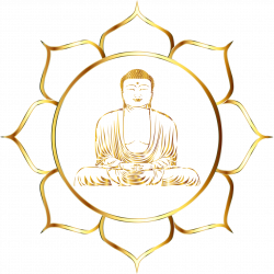 Golden Buddha Buddhism Lotus position Religion Clip art - Hand ...